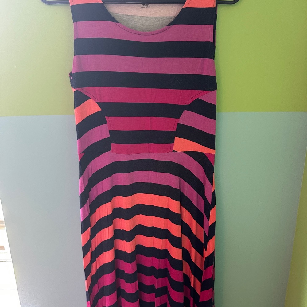 a.n.a Pink and Blue Sleeveless Sundress